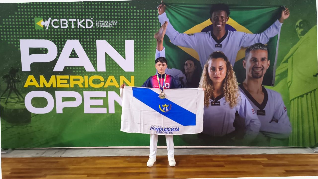 Rafael Neza conquista medalha inédita para Ponta Grossa em Pan-Americano de Taekwondo